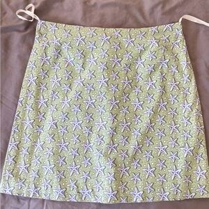 Vineyard Vines Blue Starfish Print Skirt - size 8